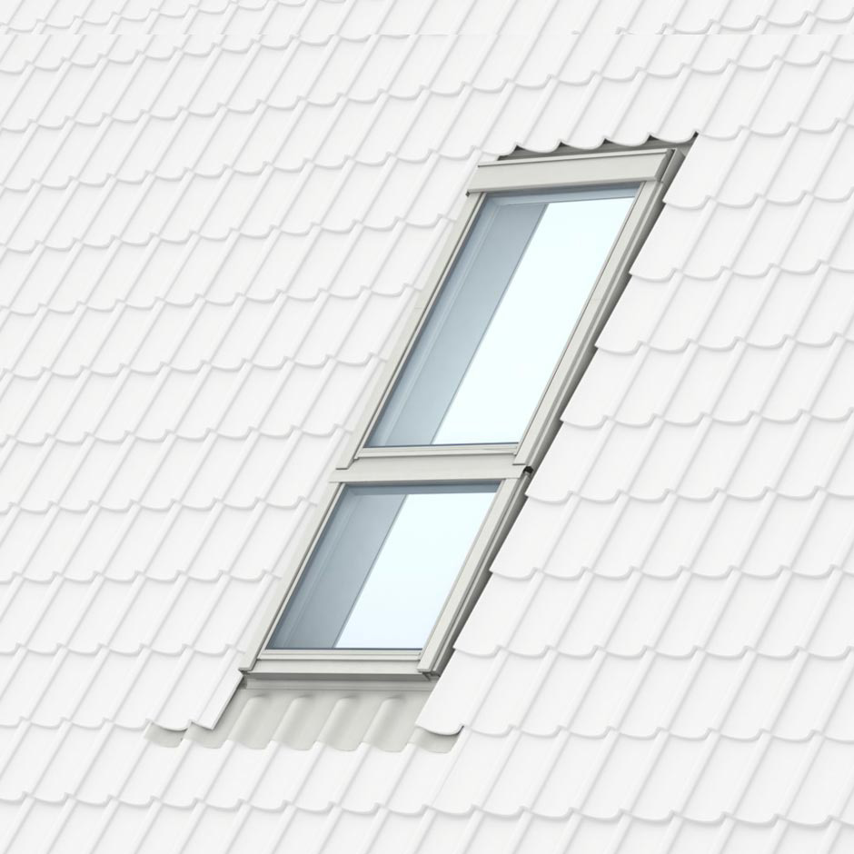 Velux kombinerat takfönster pivåfönster och fast