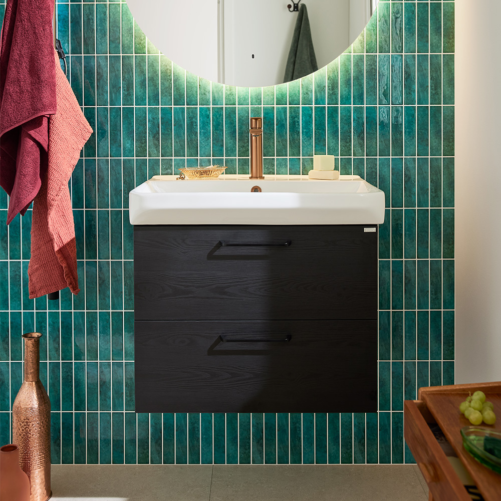 Noro Air inkl handtag Kommod med tvättställ 