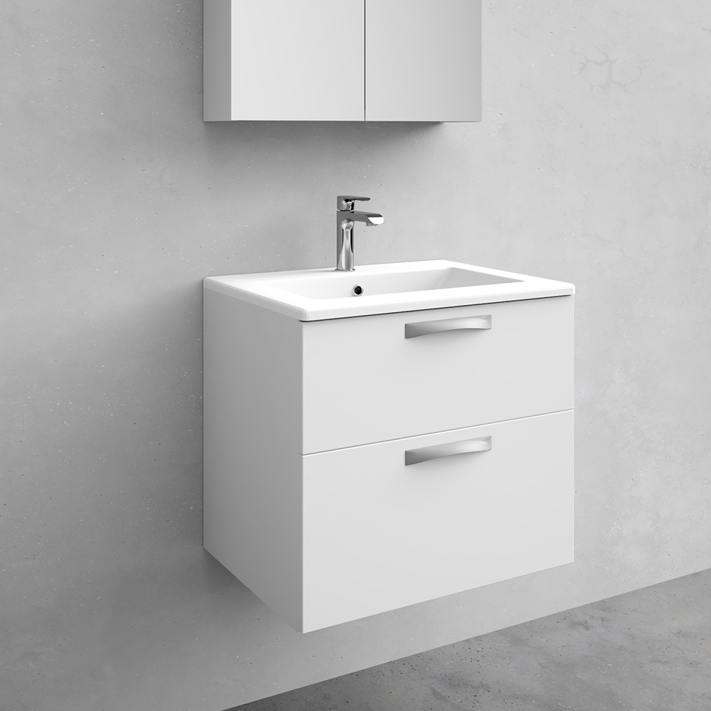 utan tvättställ noro city tvättställsskåp 600 mm, vit