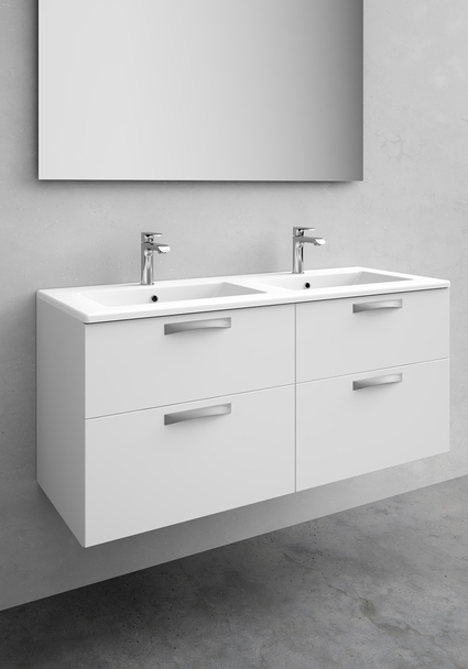 Utan Tvättställ Noro City Tvättställsskåp 1200 Mm, Vit