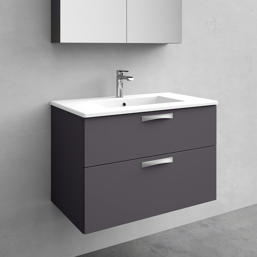 utan tvättställ noro city tvättställsskåp 800 mm, antracit