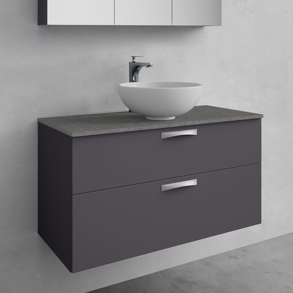 utan tvättställ noro city tvättställsskåp 1000 mm, antracit