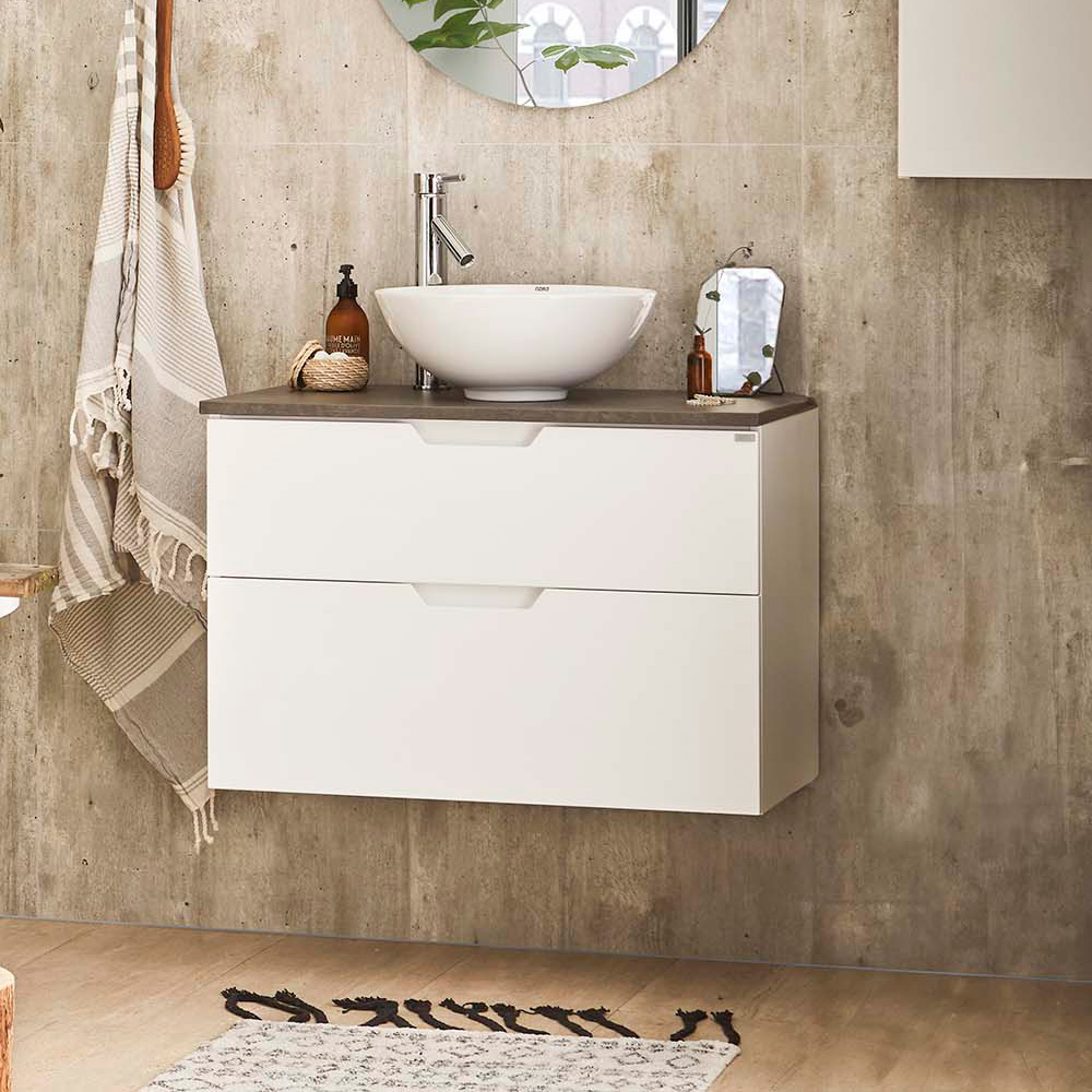 utan tvättställ noro studio tvättställsskåp 600 mm, vit