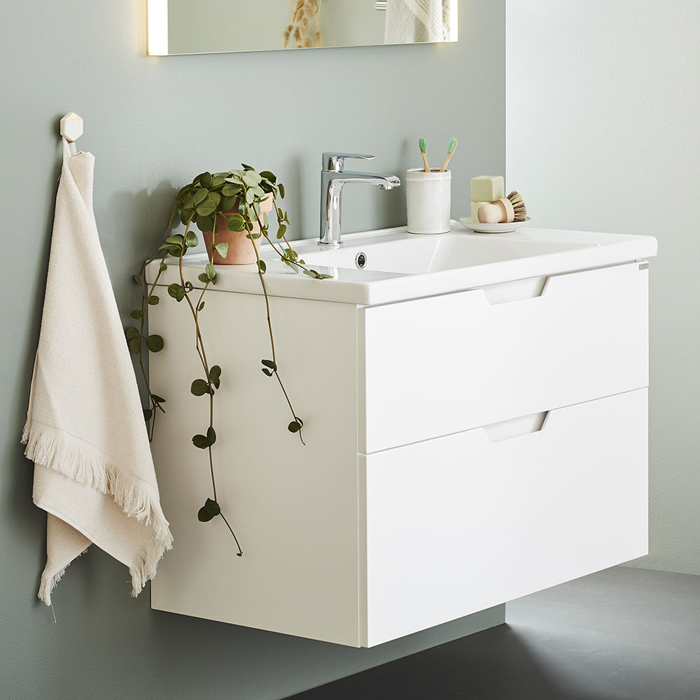 utan tvättställ noro studio tvättställsskåp 1000 mm, vit