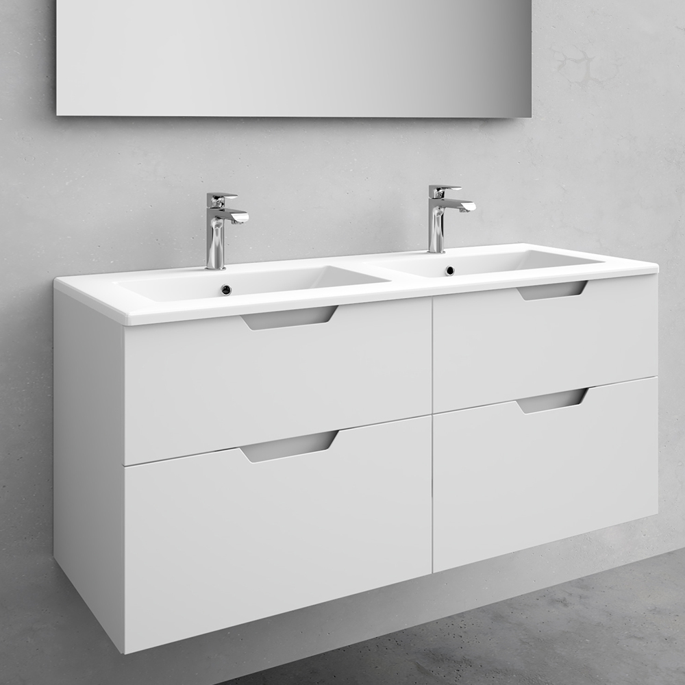 utan tvättställ noro studio tvättställsskåp 1200 mm, vit