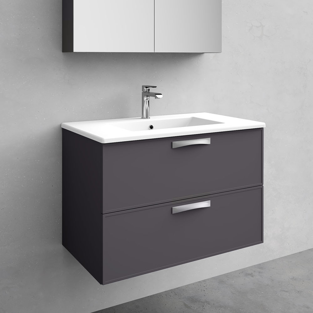 Utan Tvättställ Noro Vouge Tvättställsskåp 800 Mm, Antracit