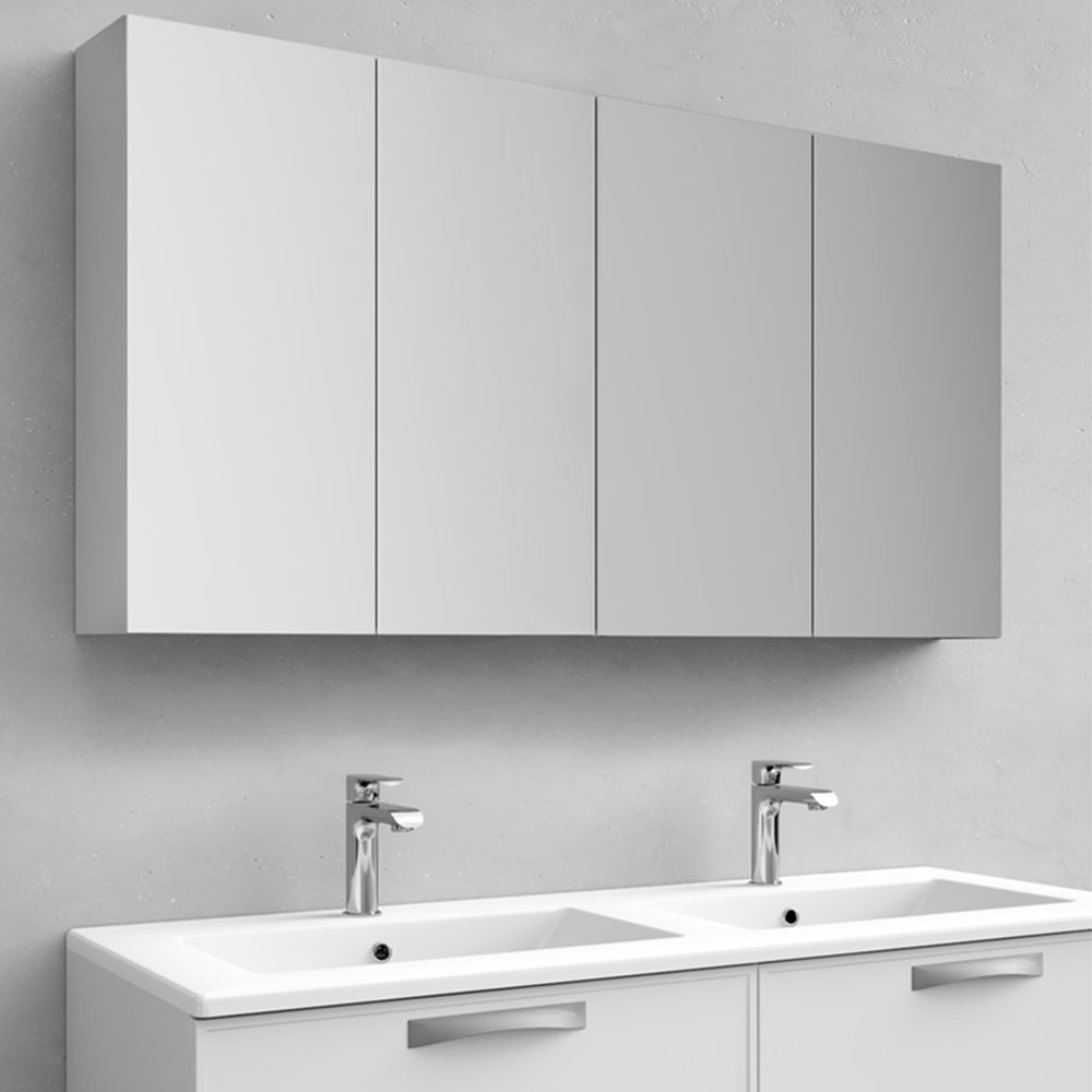 Spegelskåp Noro Flex 1200 Mm, Vit Matt