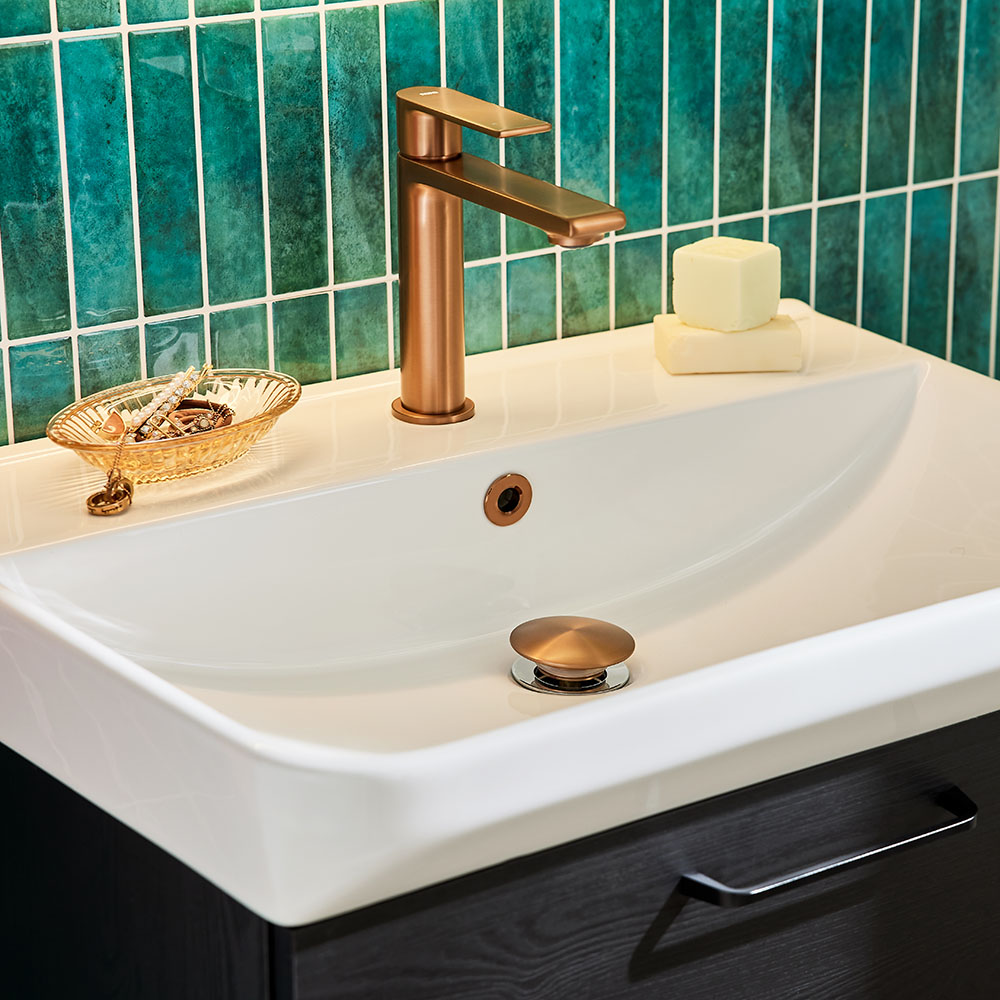 Tvättställsblandare Noro Neo Låg Modell, Koppar