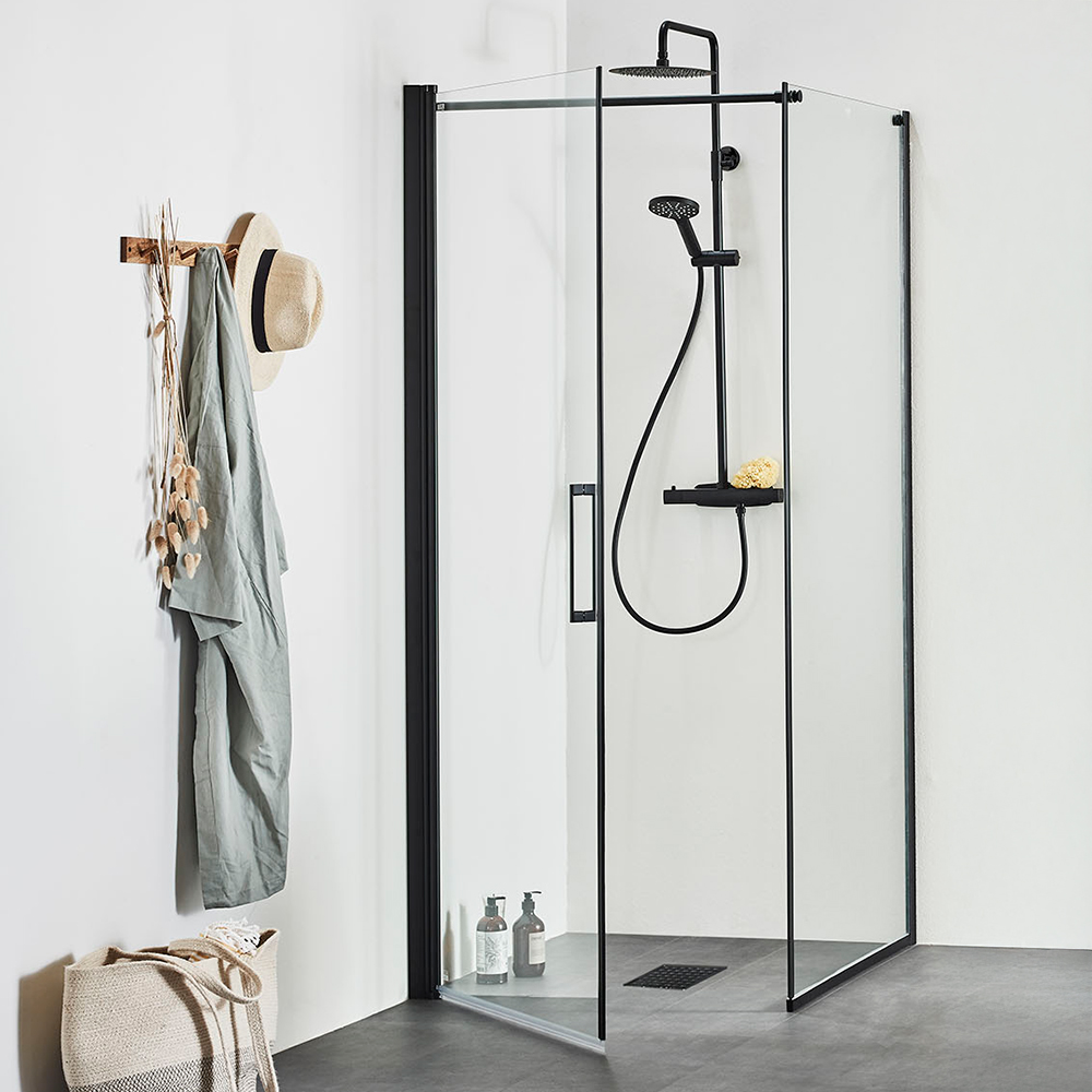 Duschvägg Med Klarglas Noro Frost Concept 1150 X 900 Mm