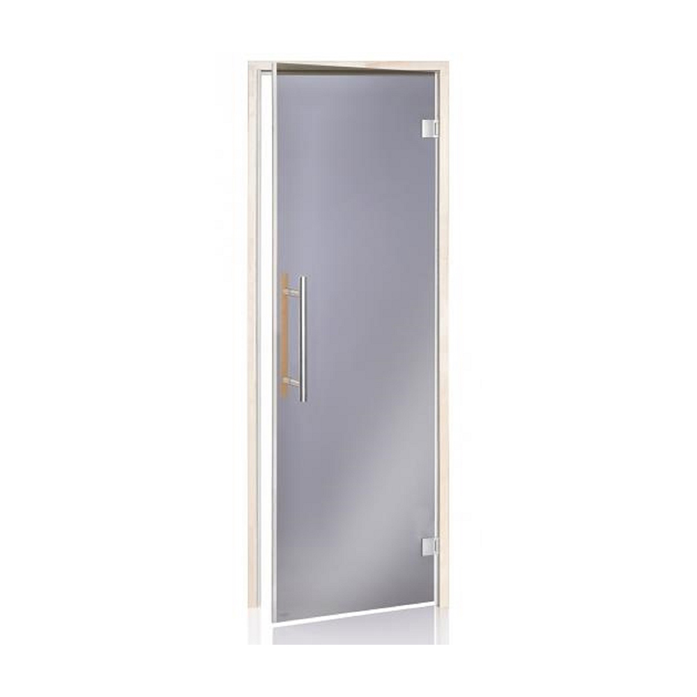 Sauna Sweden BeneLux Bastudörr Med Aspkarm 7 X 20, Grått Glas