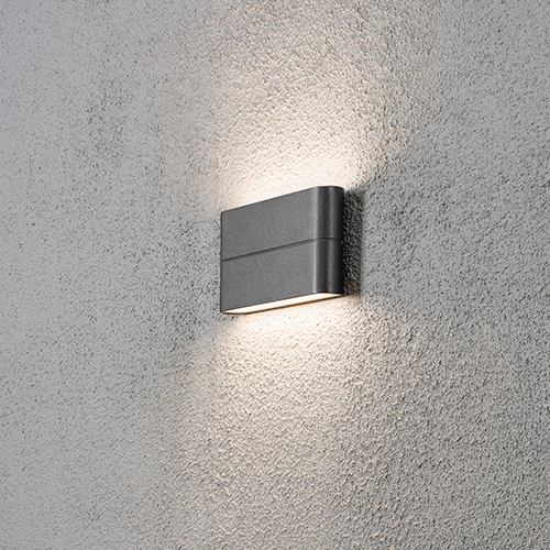 Vägglykta Konstsmide Chieri LED Mörkgrå, 2X6W