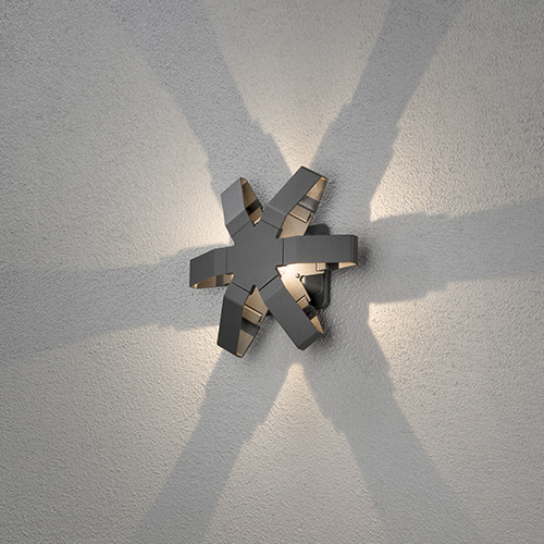 Vägglykta Konstsmide Pescara LED Mörkgrå