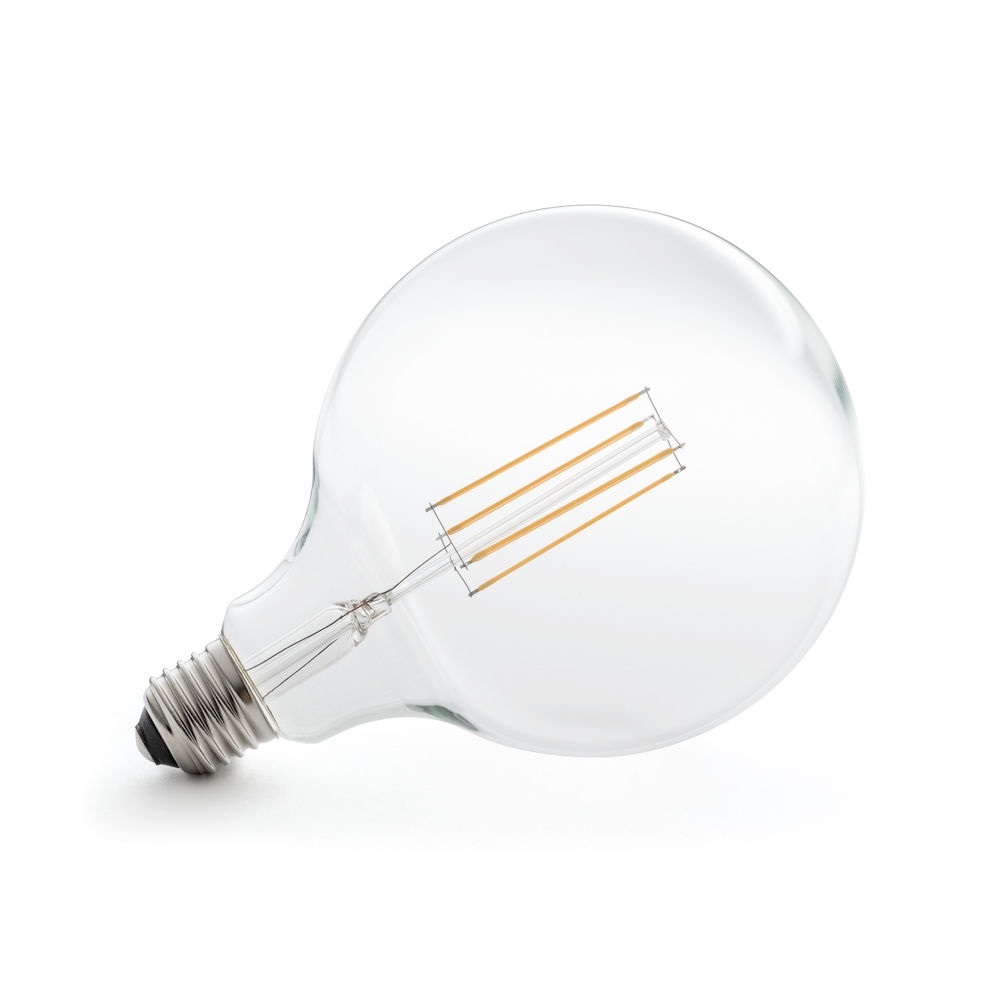 Konstsmide Glödlampa LED E27 125mm klot 4W 230V