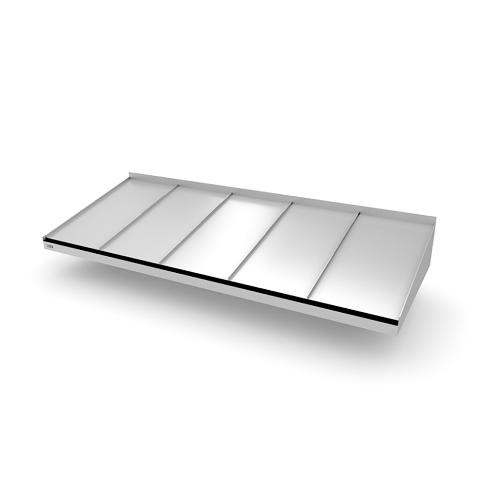 Dybde 850 Mm Classic Small - Entrétak Sølvmetallisk, 2000 Mm, Hvit Spotlights