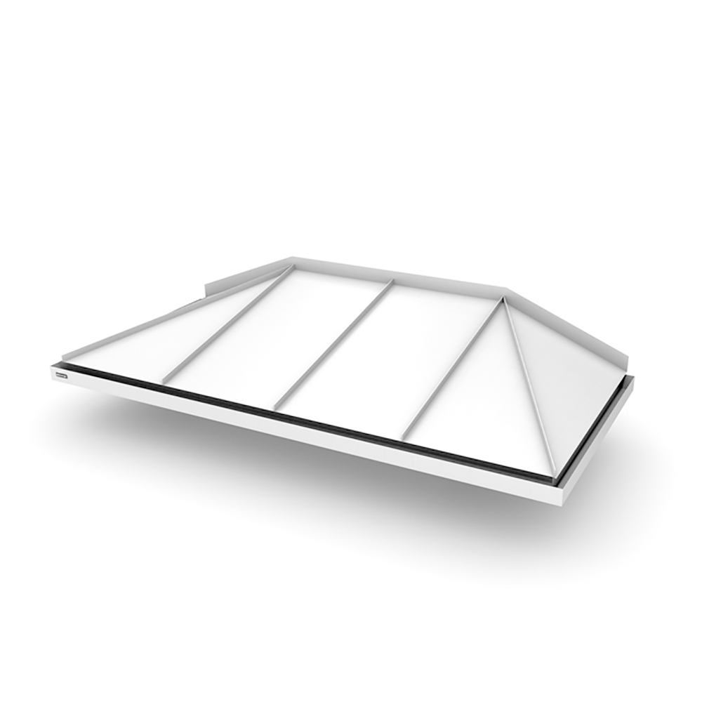 Dybde Fra 955 Mm Hipped - Entrétak Varmhvit, 2100 Mm, 1155 Mm