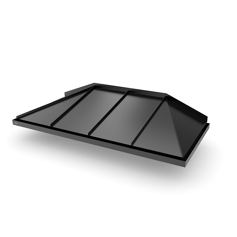 Dybde Fra 955 Mm Hipped - Entrétak Sort, 2100 Mm, 1155 Mm