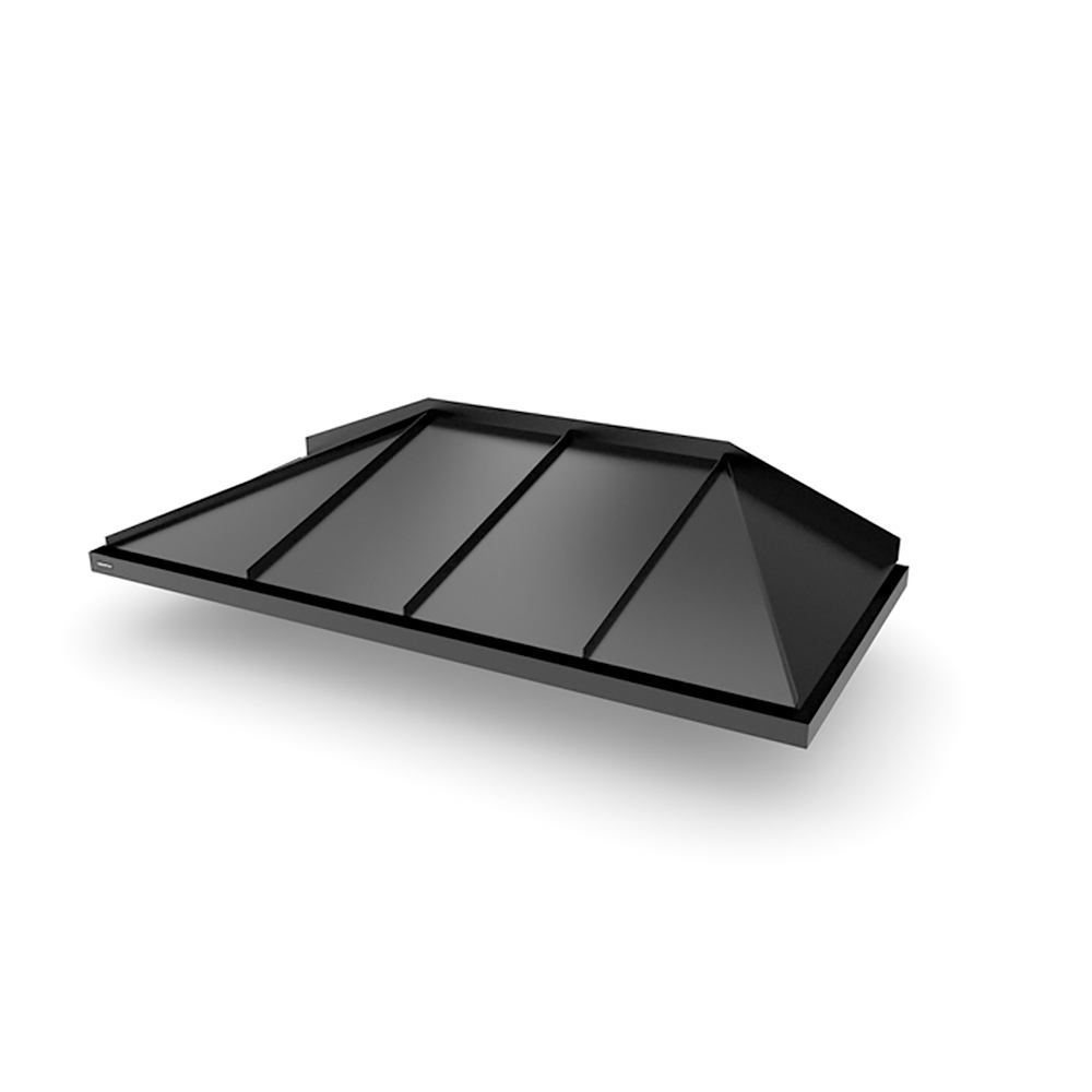 Dybde Fra 955 Mm Hipped - Entrétak Sort, 955 Mm, 2100 Mm