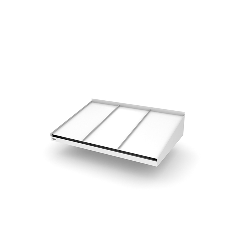 Djup 850 Mm Classic Small - Entrétak Varmvit, 1500 Mm, Vita Spotlights