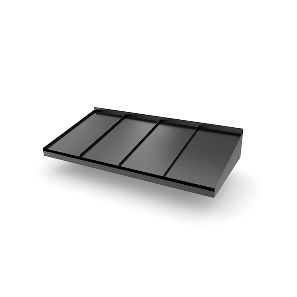 Djup 850 Mm Classic Small - Entrétak Svart, 2000 Mm, Utan Spotlights