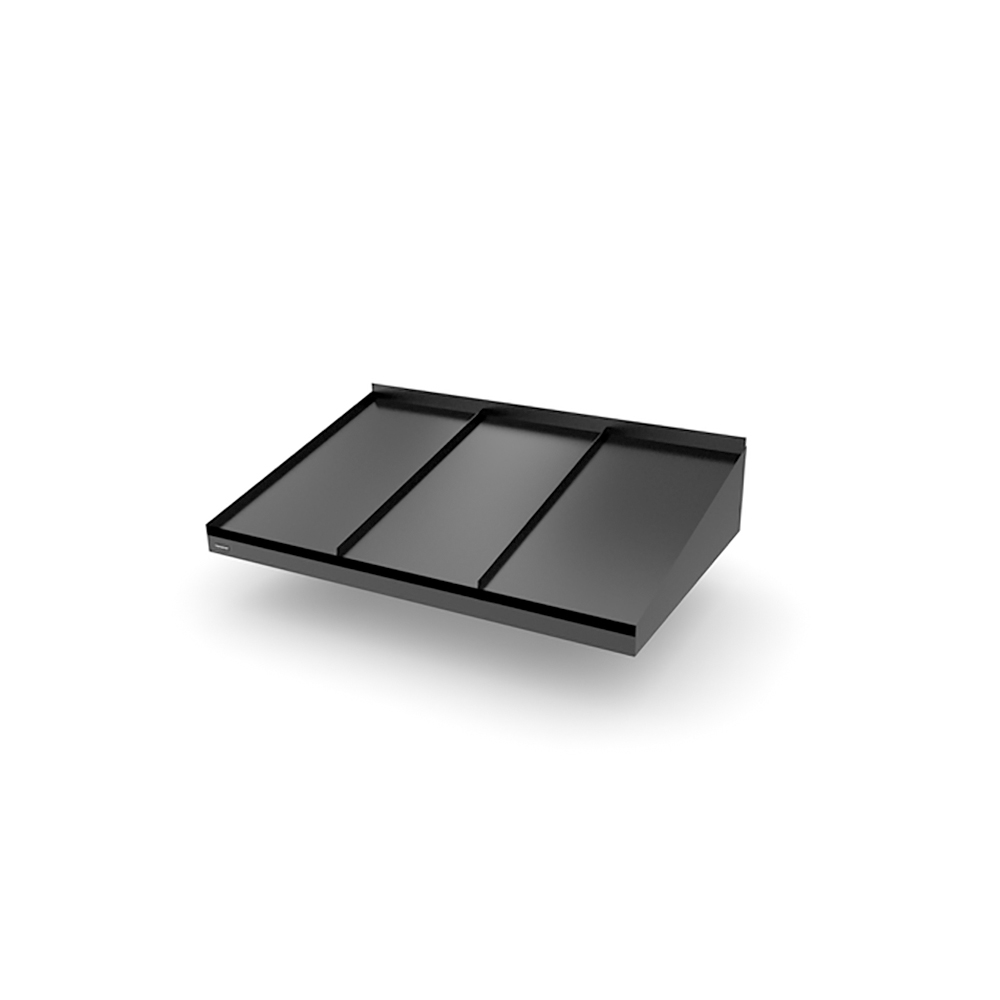 Djup 850 Mm Classic Small - Entrétak Svart, 1500 Mm, Vita Spotlights