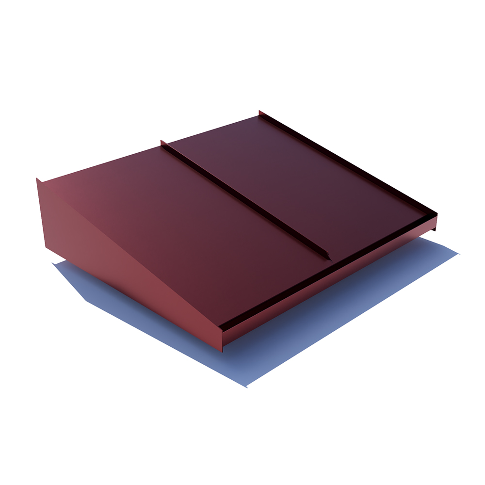 Djup 1150 Mm Entrétak Large 1200 Mm, Mörkröd, Samma Som Ovansidan