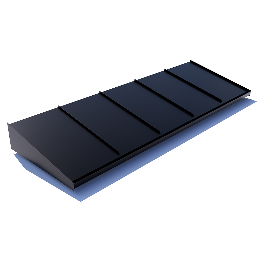 Djup 1150 Mm Entrétak Large 3000 Mm, Svart, Antikvit