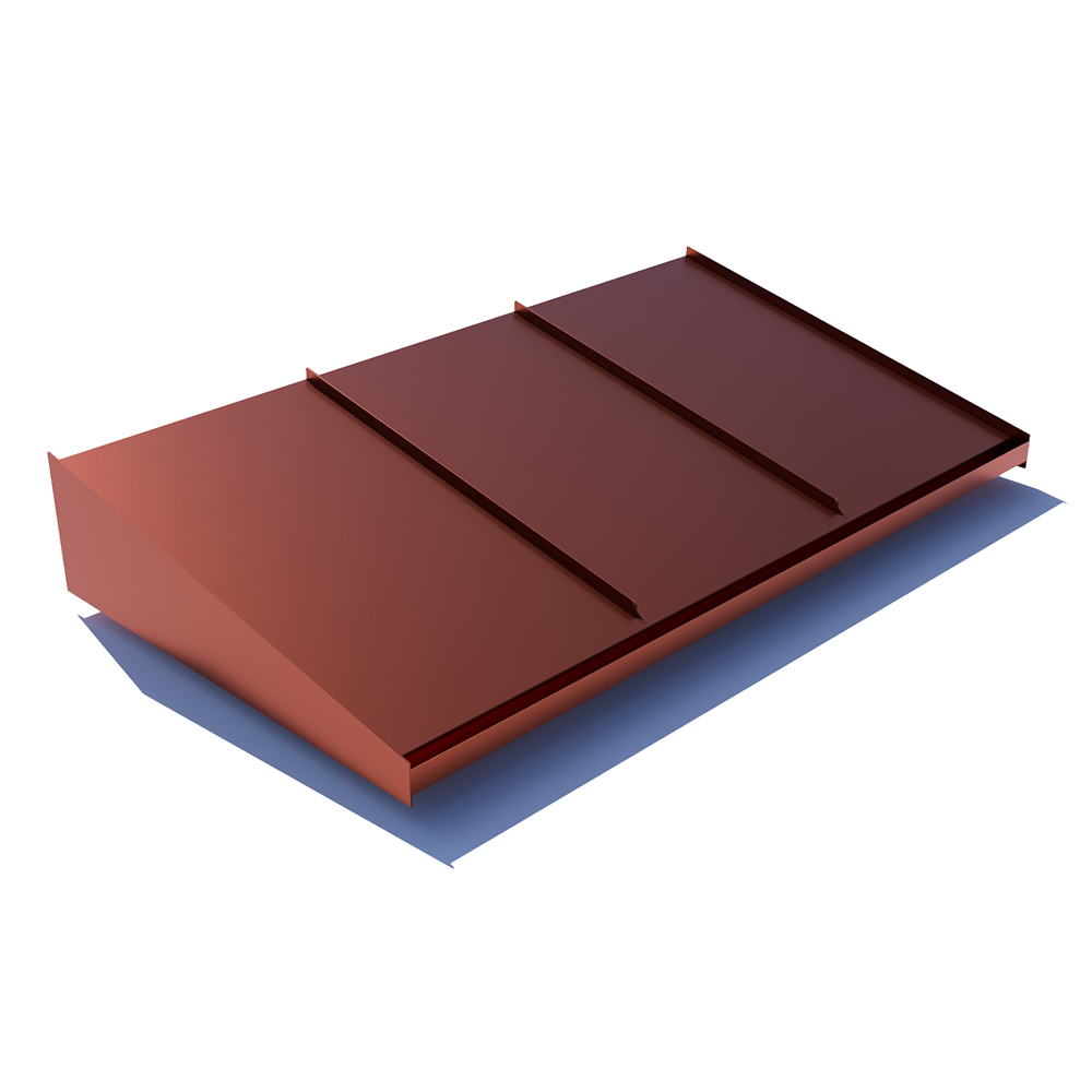 Djup 1150 Mm Entrétak Large 1800 Mm, Tegelröd, Antikvit