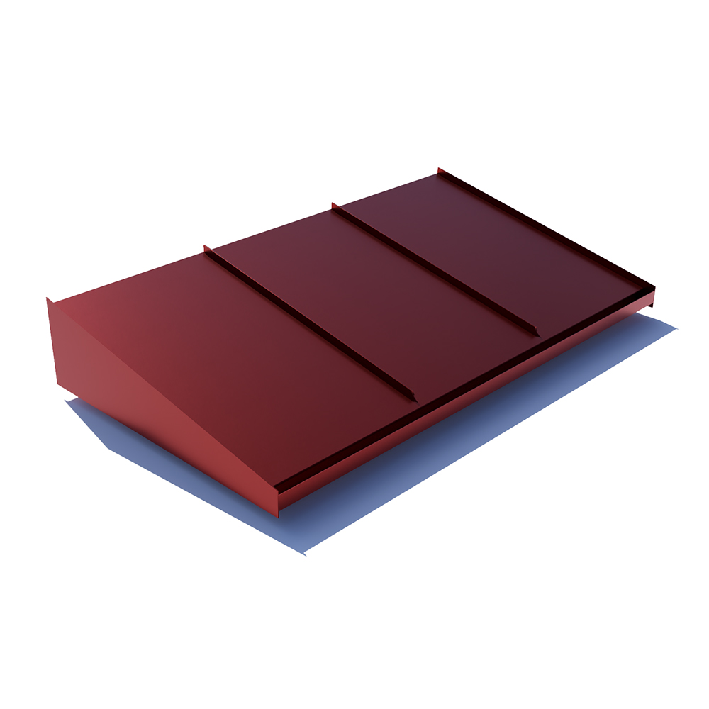 Djup 1150 Mm Entrétak Large 1800 Mm, Mörkröd, Samma Som Ovansidan