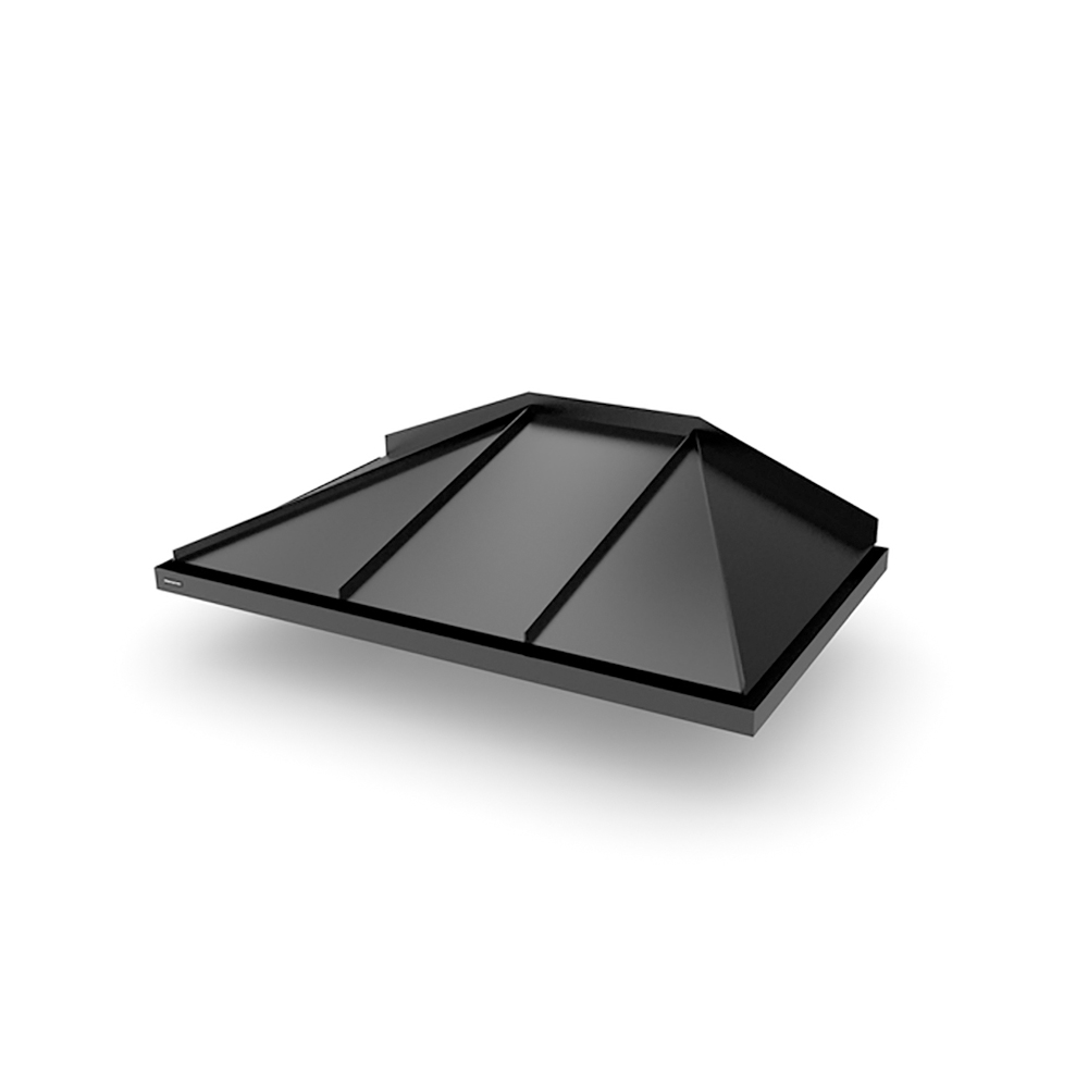 Djup Från 955 Mm Hipped - Entrétak Svart, 1600 Mm, 1155 Mm