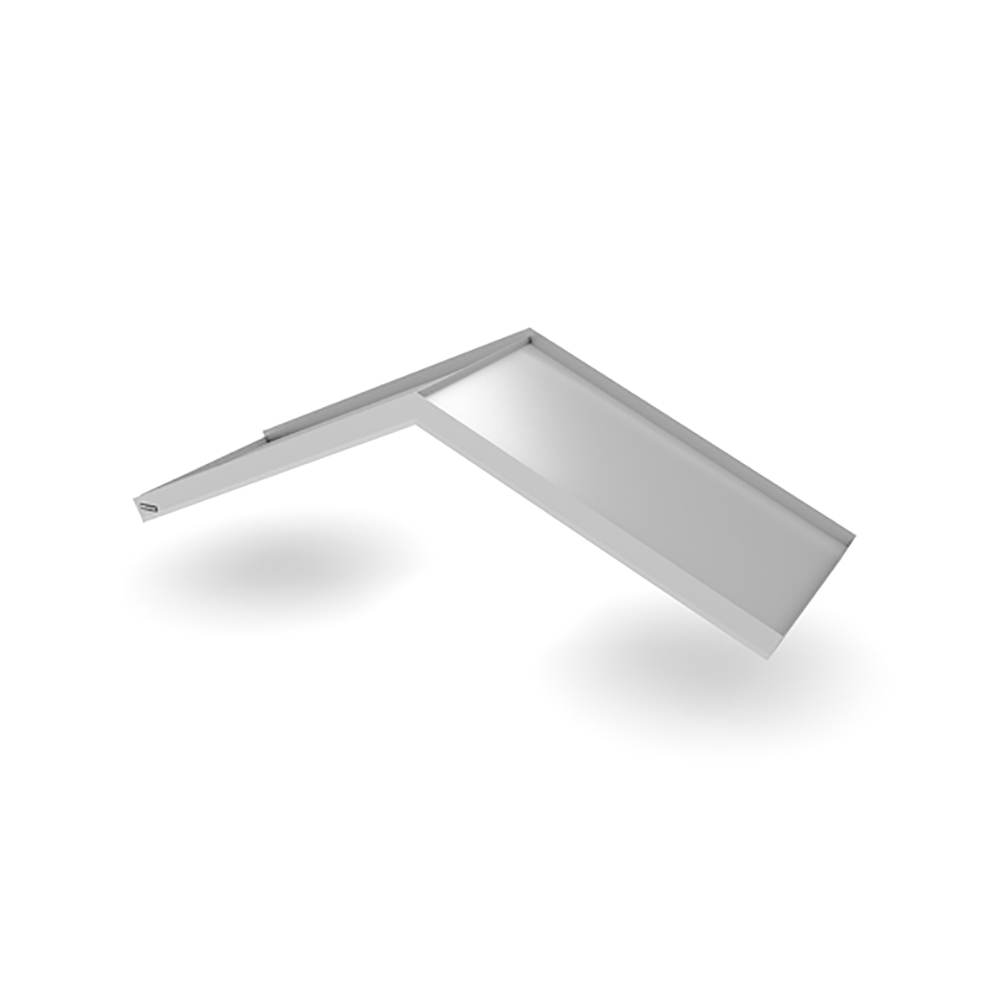 Djup 600 Mm Simple Angled - Entrétak Silvermetallic, Utan Spotlights, 1800 Mm