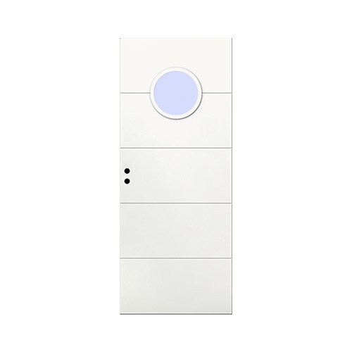 Innerdörr Ingarö Grunda Design 7 X 21, Vit, Klarglas