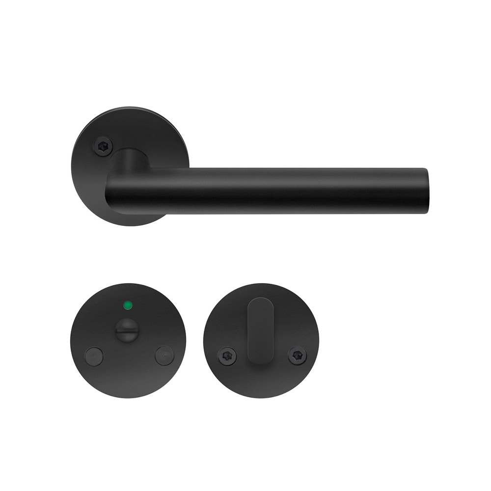 Handtag toalett Mattsvart zink