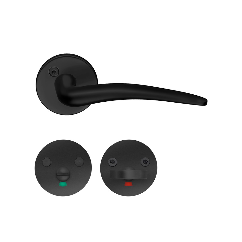 Handtag toalett Mattsvart zink