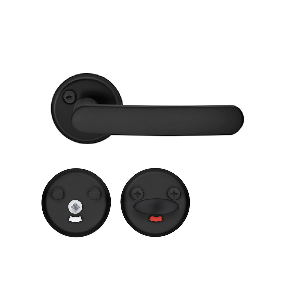 Handtag toalett Mattsvart aluminium