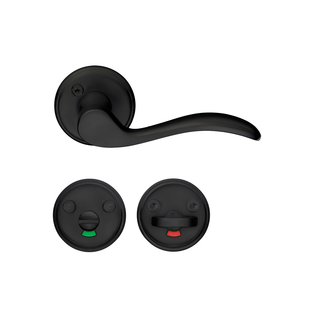 Handtag toalett Mattsvart zink