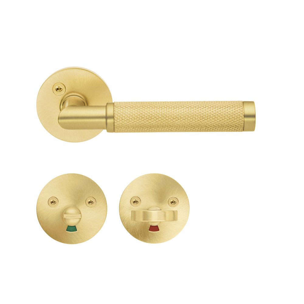 Handtag toalett Borstad mässingsfinish