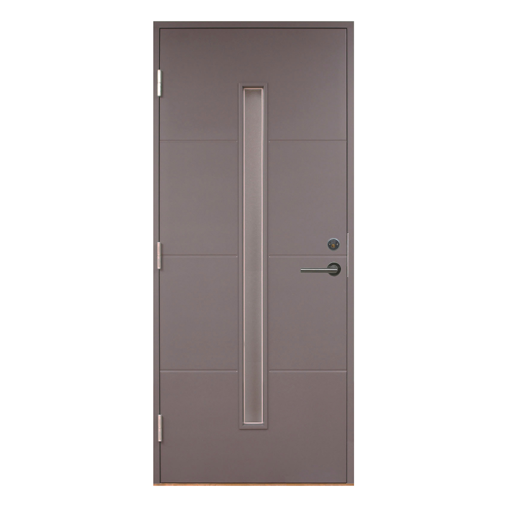 Ytterdörr Kaski Ekhult Grå 10 X 21, Vänsterhängd