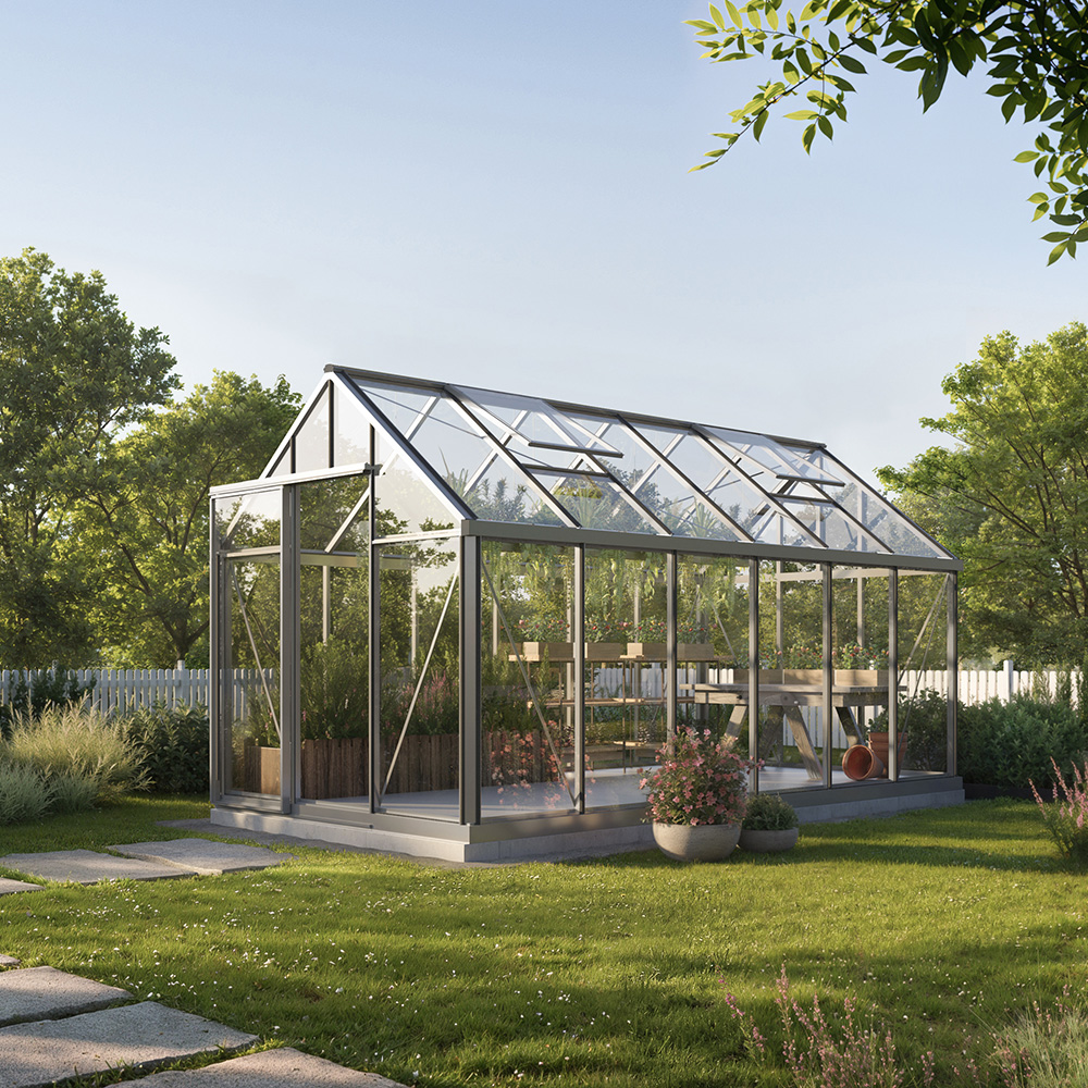 Drivhus Oasen Junior Hobby Aluminium, 10,8 M²