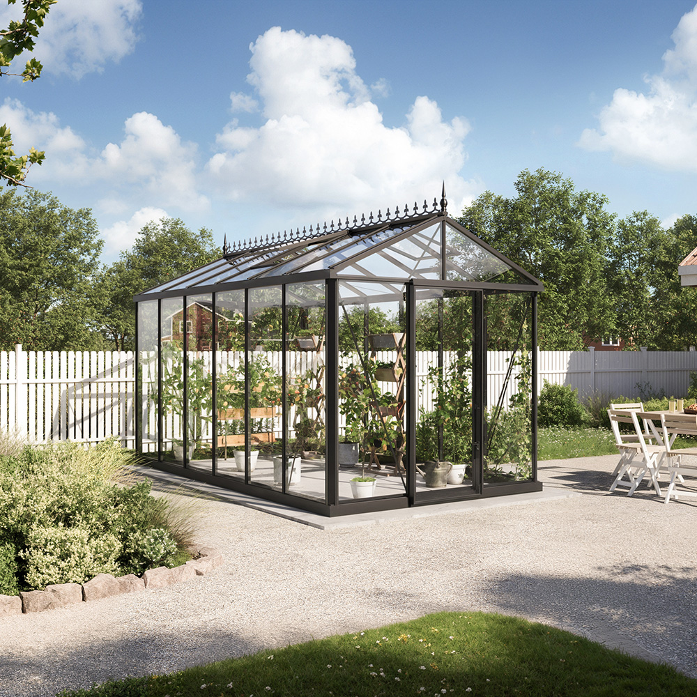 Drivhus Oasen Master Victorian Svart, 10,8 M²