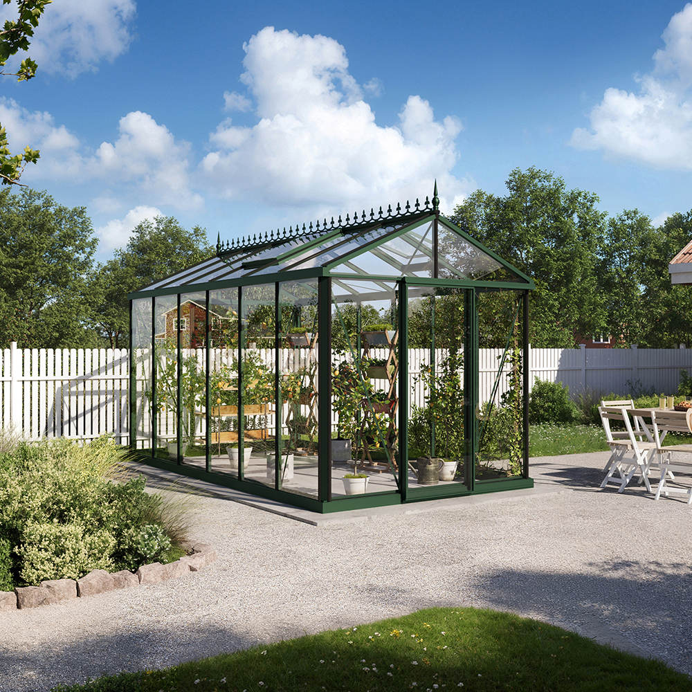 Drivhus Oasen Master Victorian Mørk Grønn, 10,8 M²