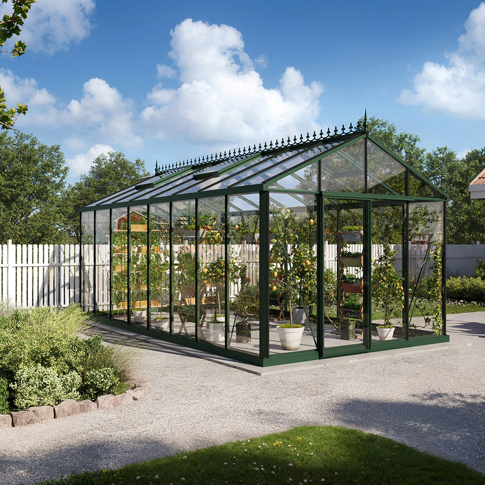 Drivhus Oasen Master Victorian Mørk Grønn, 18,8 M²