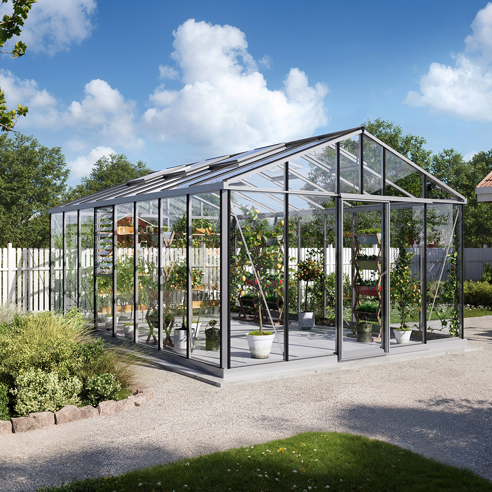 Drivhus Oasen Master Hobby Aluminium, 23,3 M²