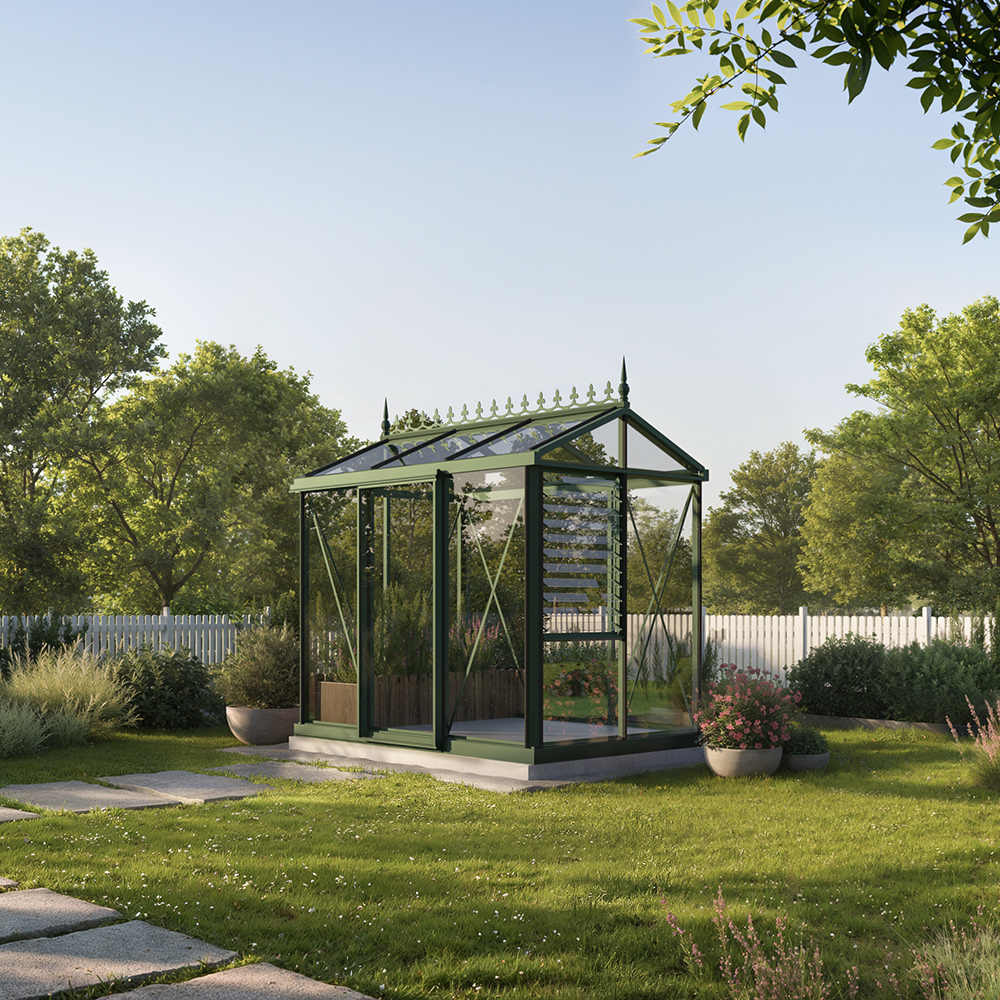 Minidrivhus Oasen Mini Victorian Mørk Grønn