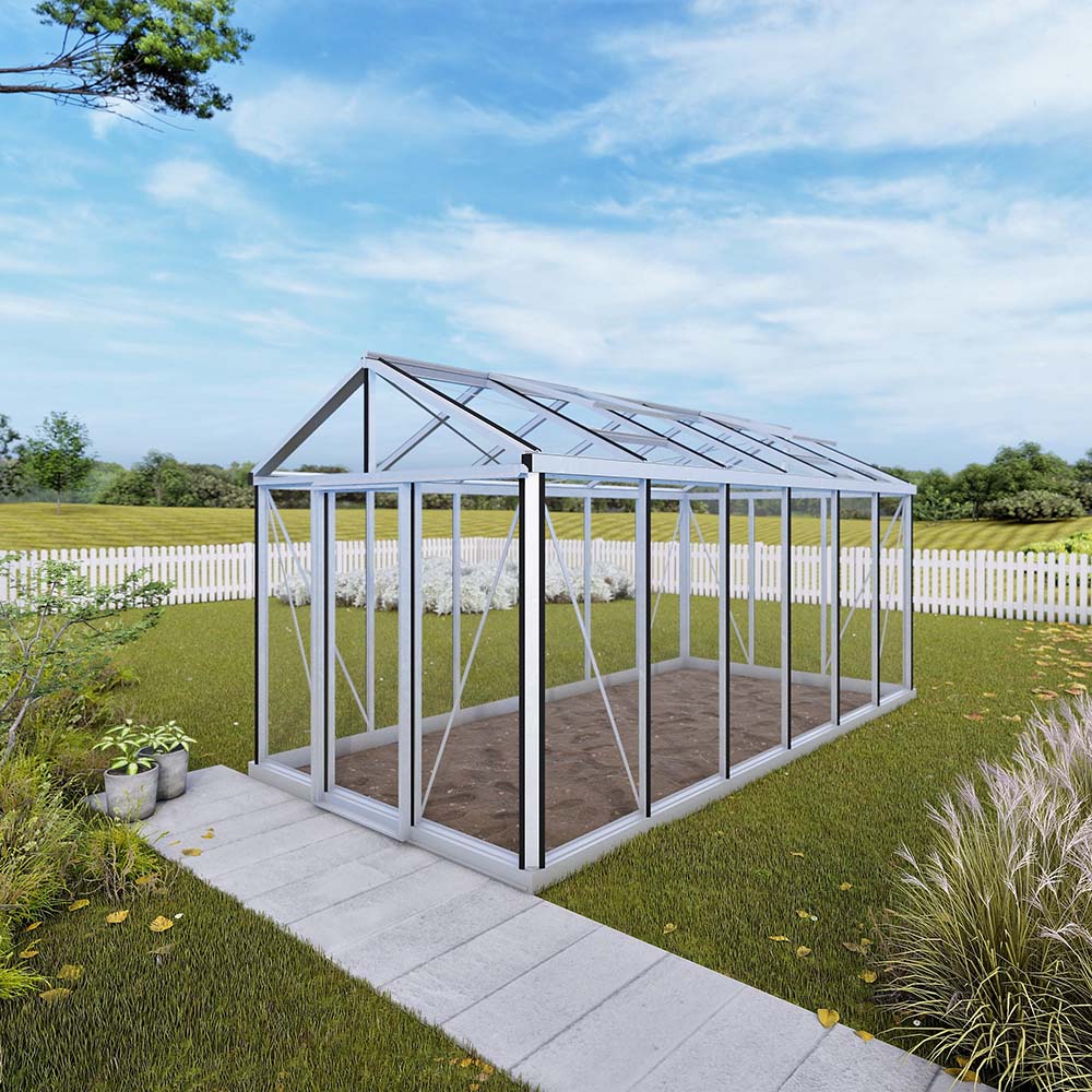 Drivhus Oasen Senior Hobby Aluminium, 10,8 M²