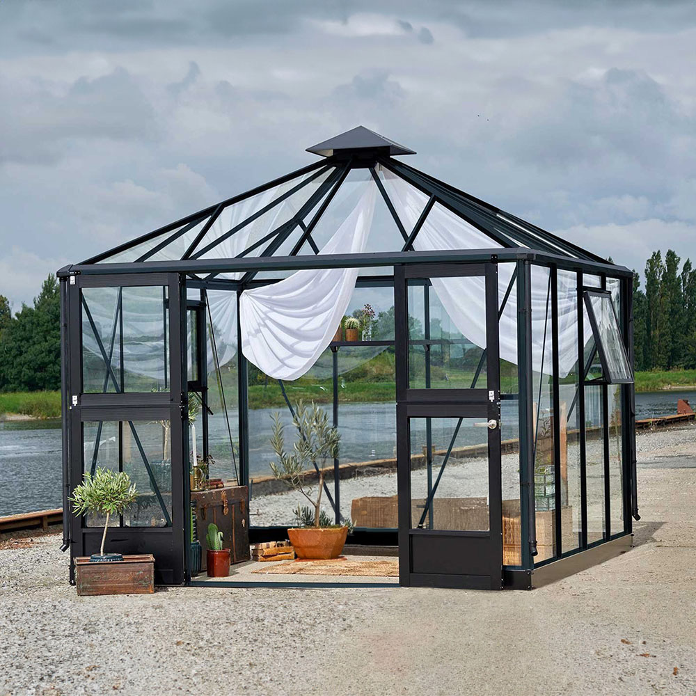 Drivhus Juliana Oase inkl. sokkel 8,8 M²