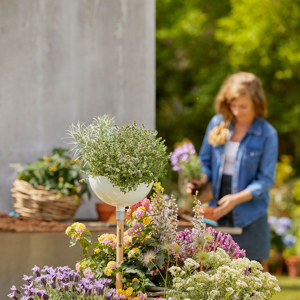 Blomsterskål uten skaft