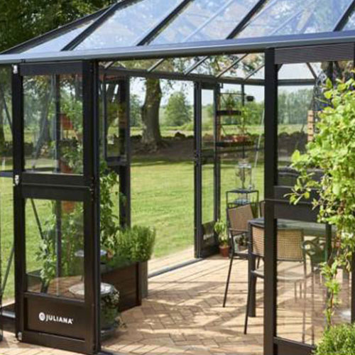 Juliana ekstra dørsett Sort