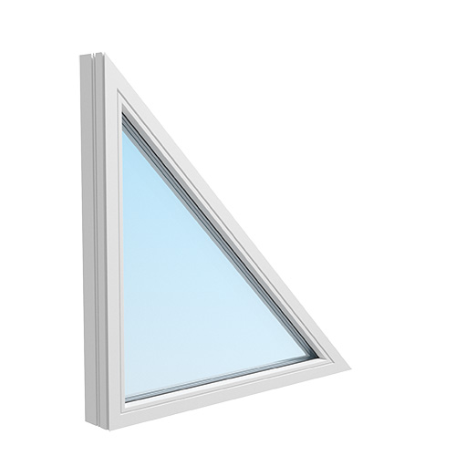 Trekantigt fönster, rätvinkel Energi Aluminium