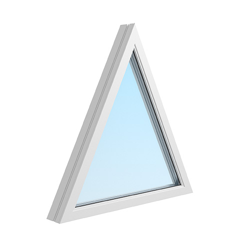 Trekantigt fönster pyramid Energi Aluminium