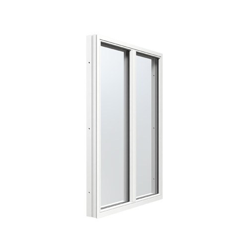Fast fönster med mittpost Energi Aluminiumfönster